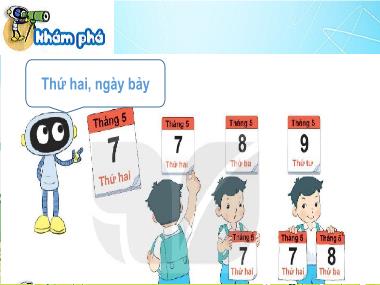 Bài giảng Toán 1 - Bài 36: Thực hành xem lịch và giờ (Tiết 2) (GV: Cao Thị Hảo)