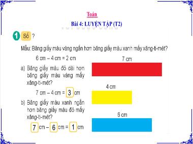 Bài giảng Toán 2 - Bài 4: Luyện tập (Tiết 2) (GV: Cao Thị Kim Nga)