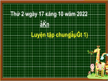 Bài giảng Toán 3 KNTT - Tuần 7, Bài: Luyện tập chung (Tiết 1) (GV: Cao Thị Kim Nga)