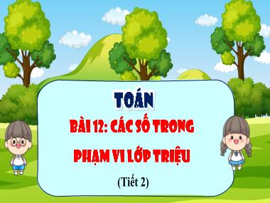 Bài giảng Toán 4 KNTT - Bài 12: Các số trong phạm vi lớp triệu (Tiết 2) (GV: Cao Thị Kim Nga)