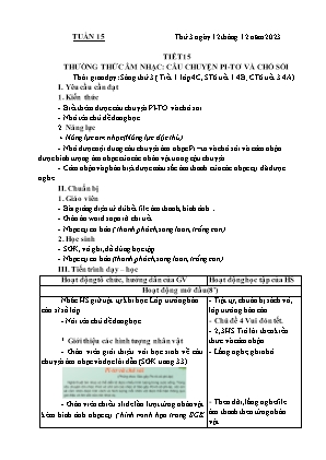 Kế hoạch bài dạy môn Âm Nhạc 4+5, Đạo Đức 1+2 - Tuần 15 (NH 2023-2024)(GV: Lê Thị Nga)