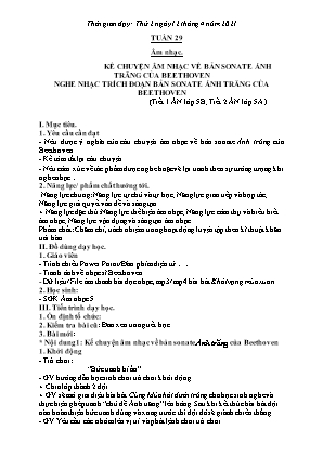 Kế hoạch bài dạy môn Âm Nhạc 5, Thể Dục 2+3+5 - Tuần 29 (NH 2020-2021)(GV: Lê Thị Nga)