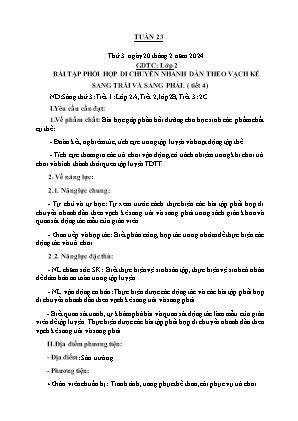 Kế hoạch bài dạy môn GDTC 2 - Tuần 23 (NH 2023-2024)(GV: Trần Thị Thanh Tình)