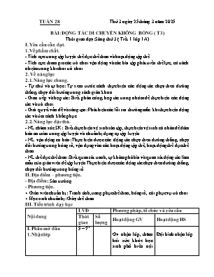 Kế hoạch bài dạy môn Thể Dục 1, Đạo Đức 2, Âm Nhạc 3+5 - Tuần 28 (NH 2024-2025)(GV: Lê Thị Nga)