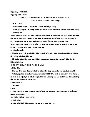 Giáo án Lịch sử 10 - Tiết 11, Bài 5: Một số nền văn minh phương Tây thời kì cổ-trung đại (Tiếp) - Năm học 2023-2024 - Trần Thu Hương