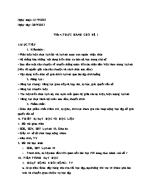 Giáo án Lịch sử 10 - Tiết 4: Thực hành chủ đề 1 - Năm học 2023-2024 - Trần Thu Hương