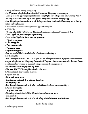 Đề cương ôn tập học kì I Lịch sử 6