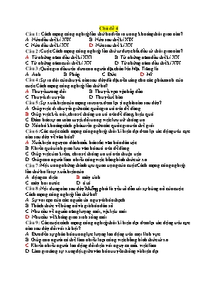 Đề cương ôn tập học kì II Lịch sử 10 - Chủ đề 4-6