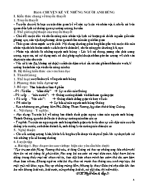 Đề cương ôn tập Ngữ văn 6