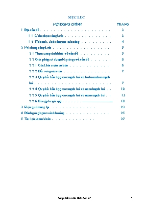 Hướng dẫn học sinh trường THPT xây dựng một số phương pháp quy đổi giải nhanh bài tập hỗn hợp este và hợp chất hữu cơ